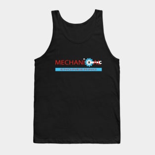 Mechanical engineering text mechanics logo Tank Top